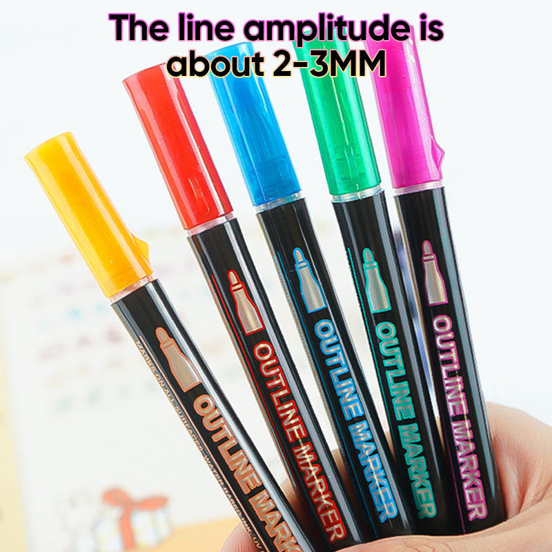 Dual line glitter marker projects cards journals posters and crafts