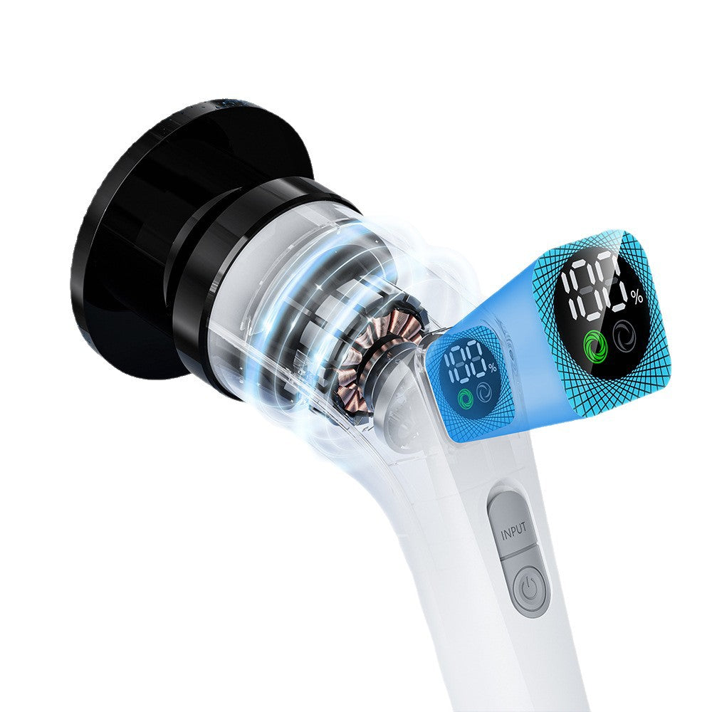 Cordless Electric Spin Scrubber with Extension Handle & Multi-Brush Heads