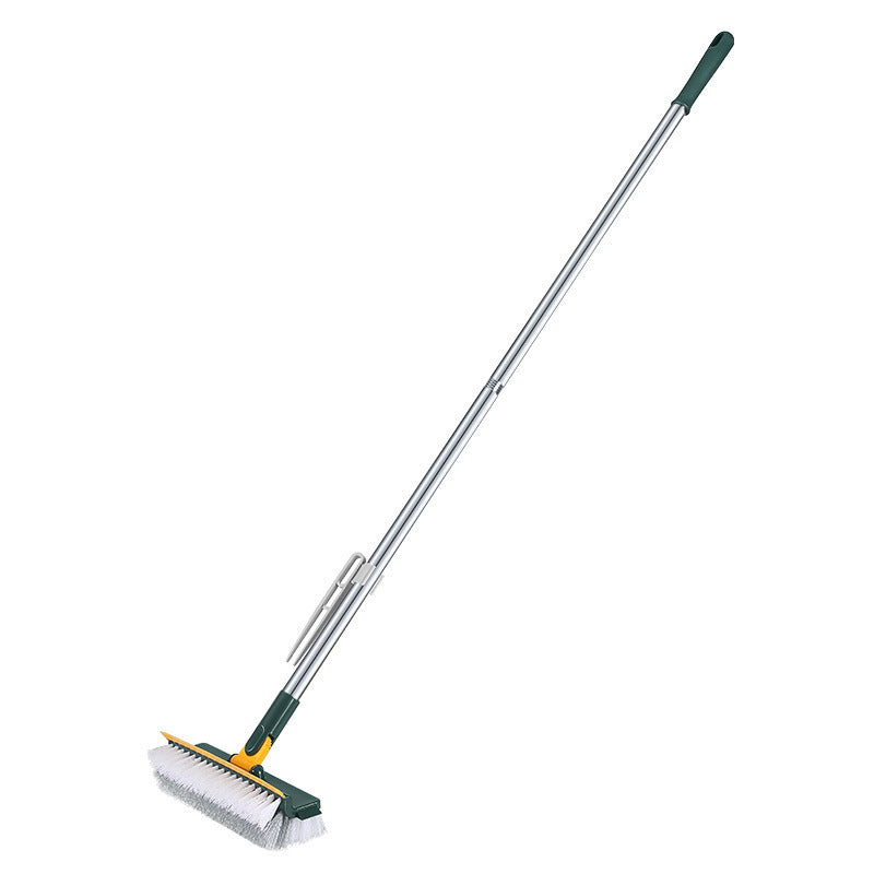 2-in-1 Rotating Floor Scrub Brush &amp; Squeegee