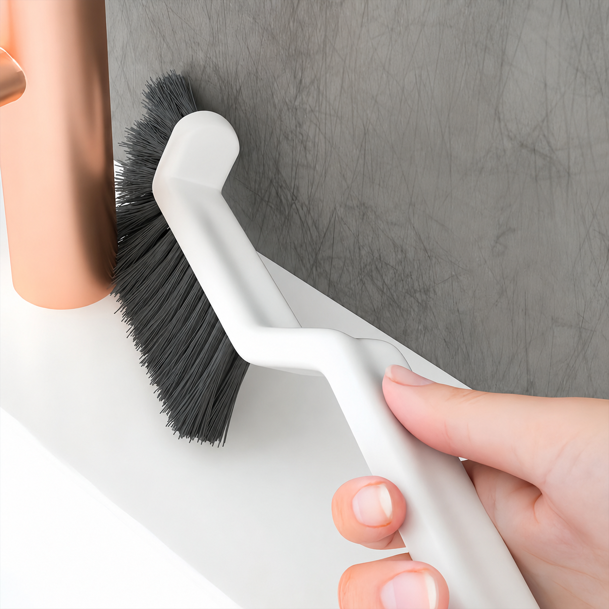 Angled Long-Handle Crevice Cleaning Brush
