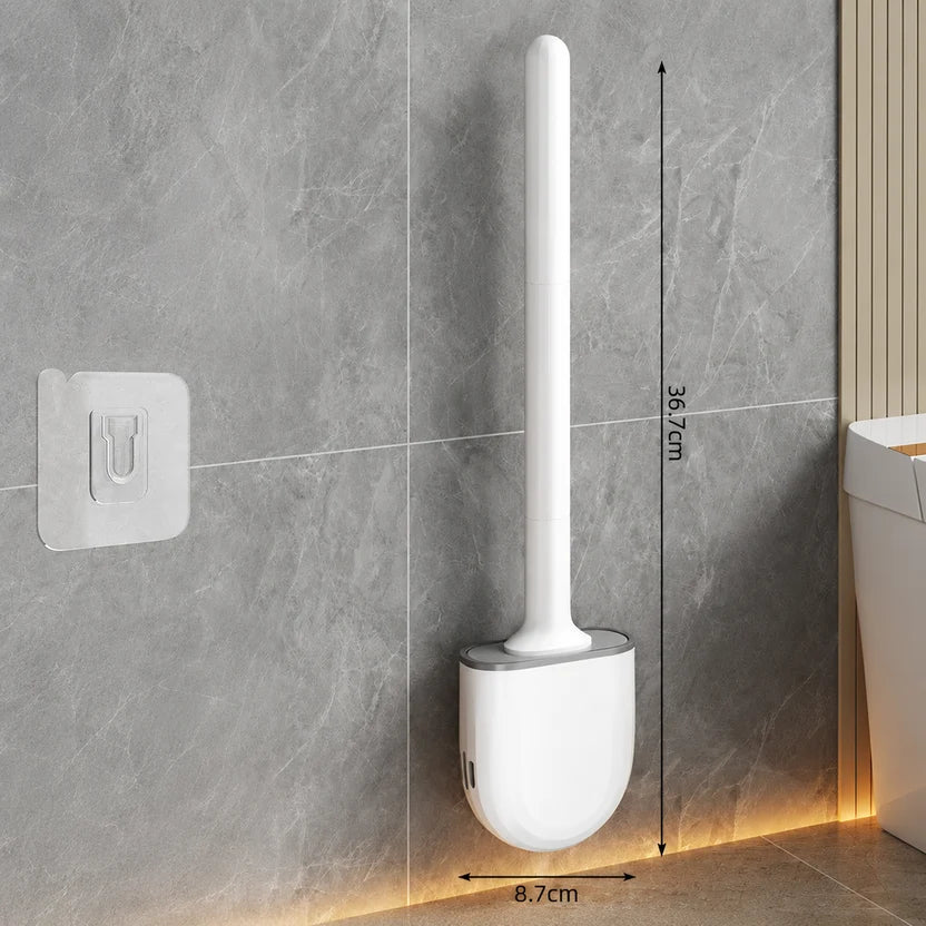Wall-Mounted Flexible Toilet Brush