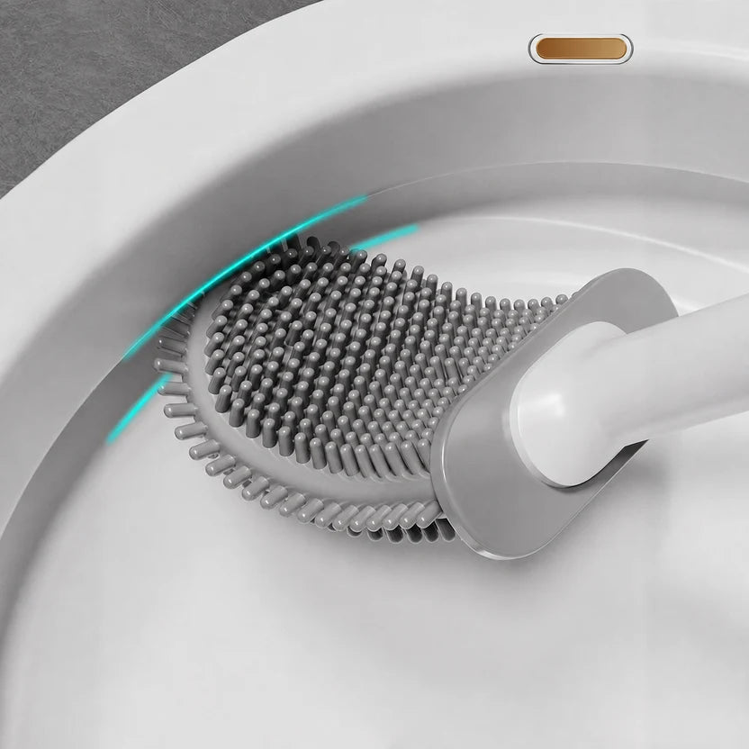 Wall-Mounted Flexible Toilet Brush