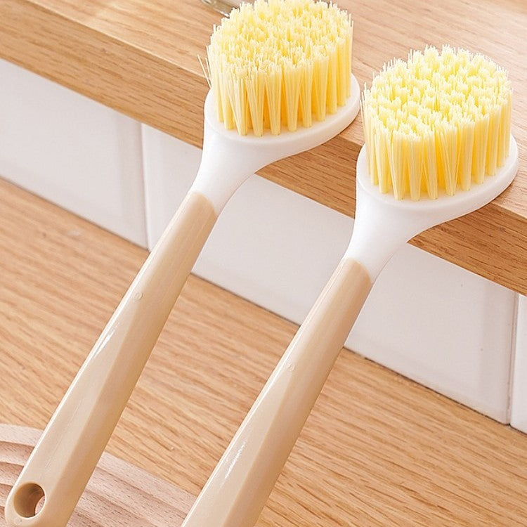 Long-Handle "Wood-Style"Kitchen Scrubber
