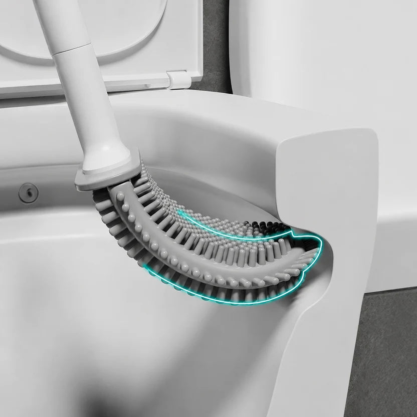 Wall-Mounted Flexible Toilet Brush