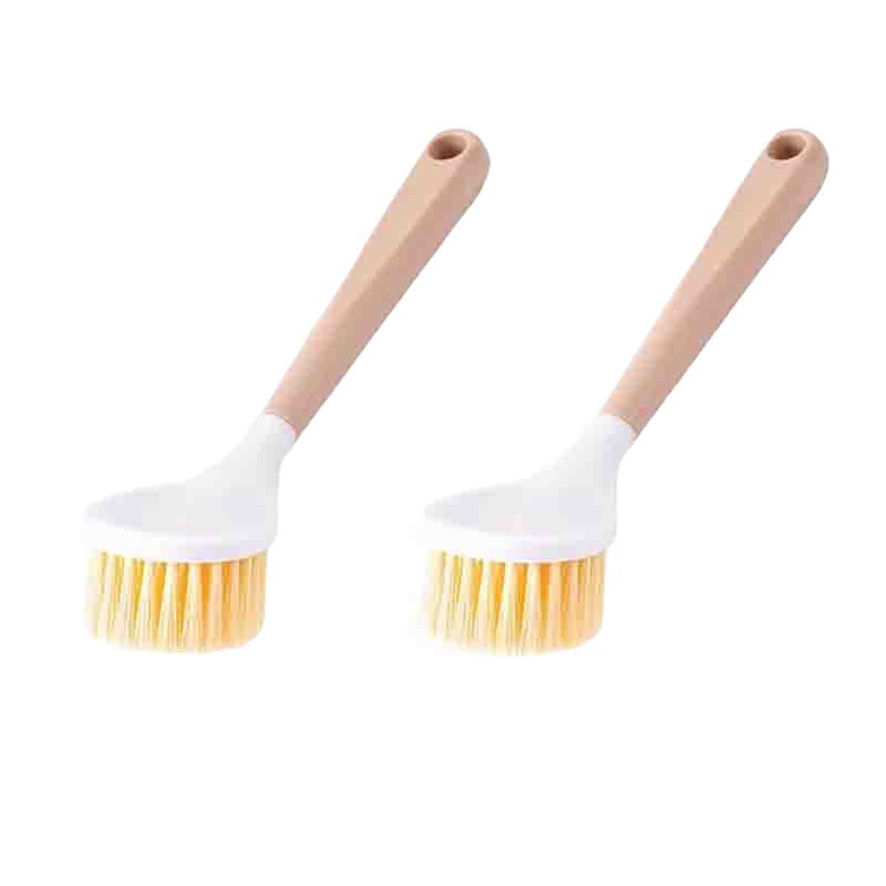 Long-Handle "Wood-Style"Kitchen Scrubber