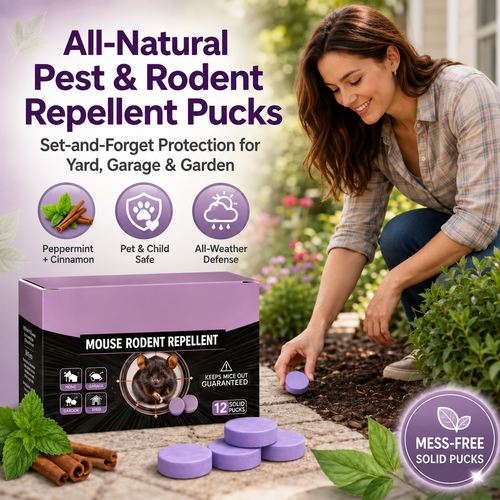 🔥 FALL SALE — 50% OFF 🔥 All-Natural Peppermint & Cinnamon Pest & Rodent Repellent Pucks