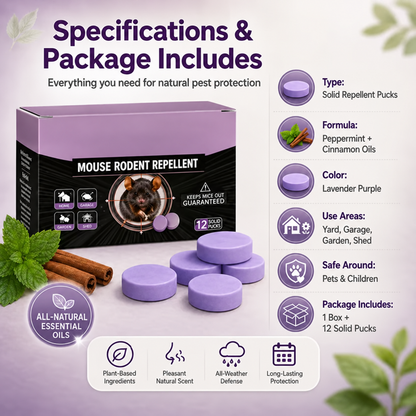 🔥 FALL SALE — 50% OFF 🔥 All-Natural Peppermint & Cinnamon Pest & Rodent Repellent Pucks