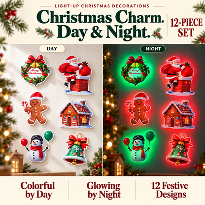 🔥 Last Day — 50% OFF 🔥LED Christmas Light-Up Wall Decals