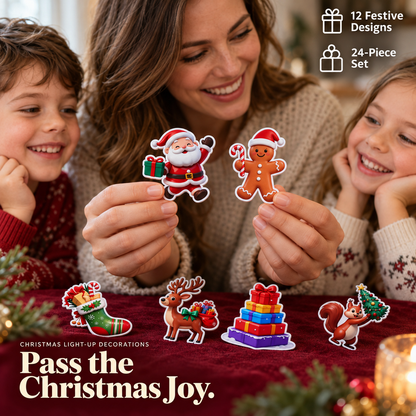 🔥 Last Day — 50% OFF 🔥LED Christmas Light-Up Wall Decals