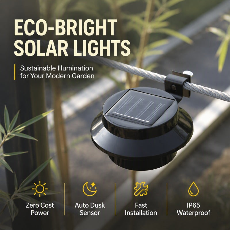 🔥Last day Buy 3 GET 2 FREE一$9.39 EACH🎁☀️ Solar LED Gutter Wall Light | Outdoor Accent