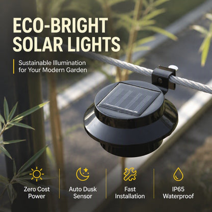 🔥Last day Buy 3 GET 2 FREE一$9.39 EACH🎁☀️ Solar LED Gutter Wall Light | Outdoor Accent