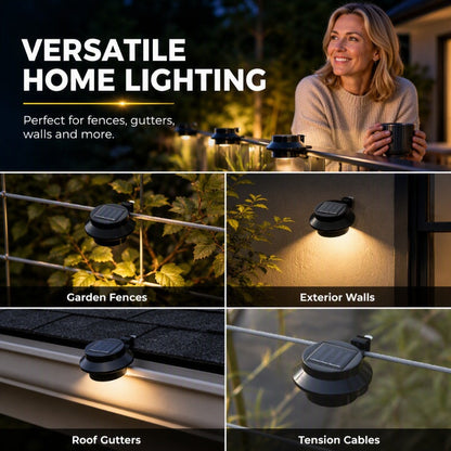 🔥Last day Buy 3 GET 2 FREE一$9.39 EACH🎁☀️ Solar LED Gutter Wall Light | Outdoor Accent