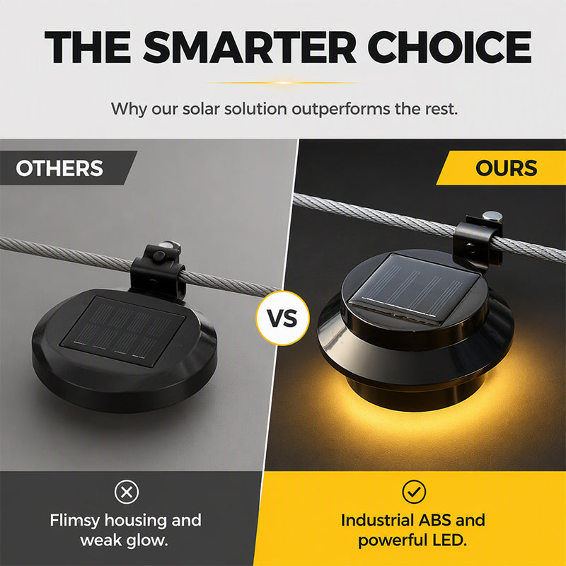 🔥Last day Buy 3 GET 2 FREE一$9.39 EACH🎁☀️ Solar LED Gutter Wall Light | Outdoor Accent