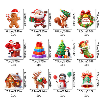 🔥 Last Day — 50% OFF 🔥LED Christmas Light-Up Wall Decals